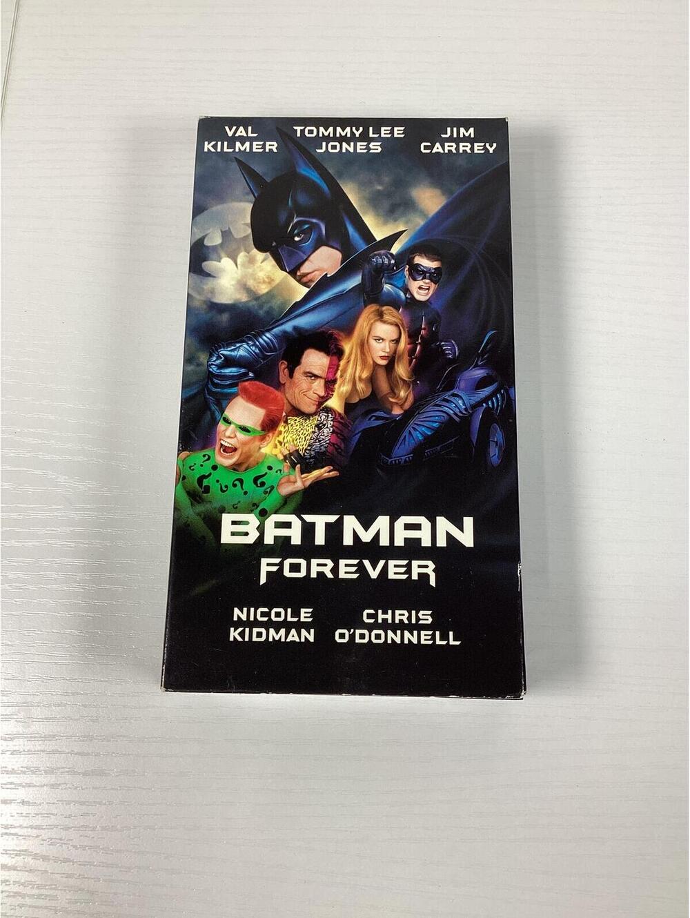 Warner Bros. Batman Forever VHS 1995 NTSC Full Screen PG-13 Action Kilmer Carrey